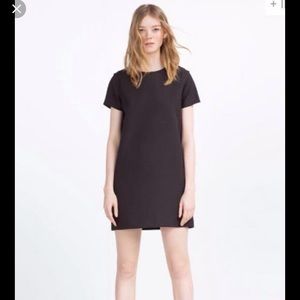 Zara Woman Black Shift Dress